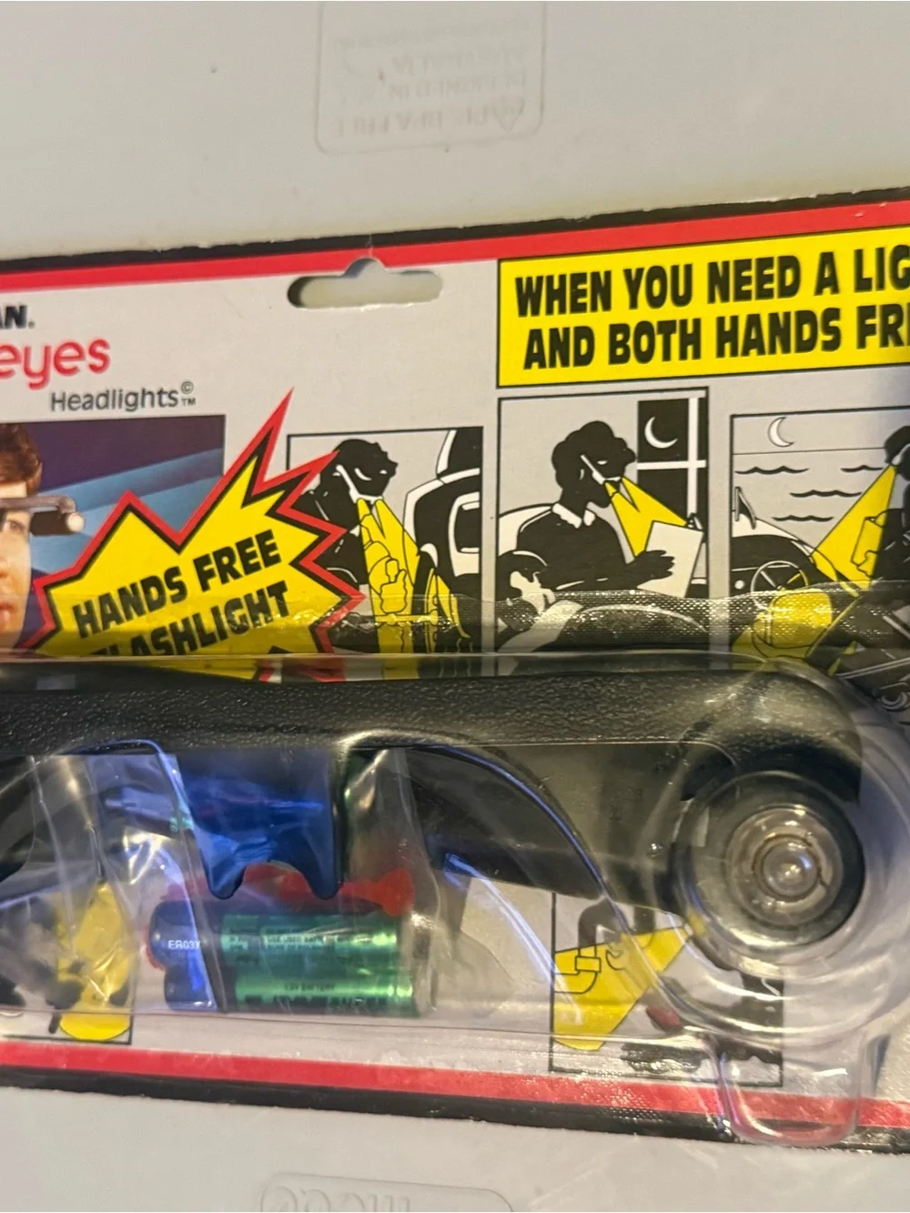 STEELMAN BRIGHTEYES VINTAGE HANDS FREE HEADSET FLASHLIGHT 1986 New